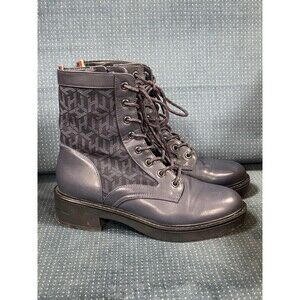 Tommy Hilfiger Women's Taiki Ankle Boots Navy Blue Size 8.5